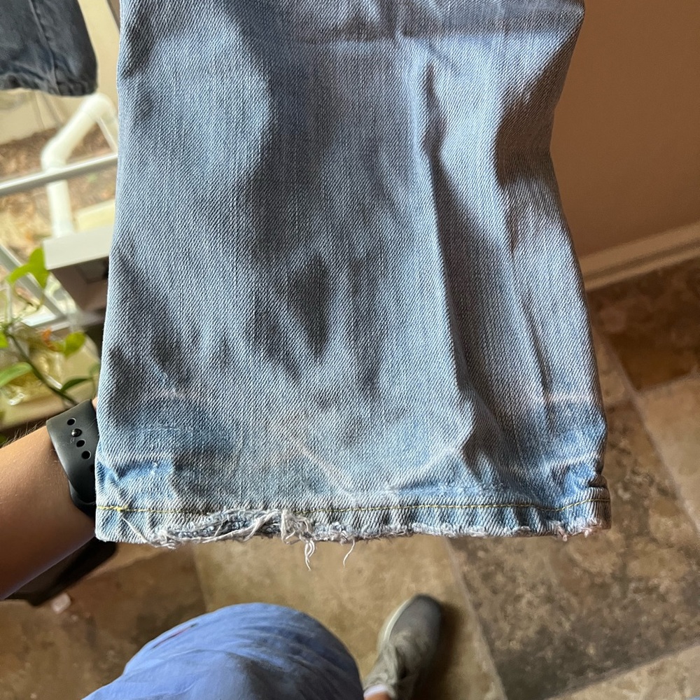 Abercrombie and Fitch Vintage 5 Pocket Distressed Denim Flare Leg Bootcut - Picture 7 of 9